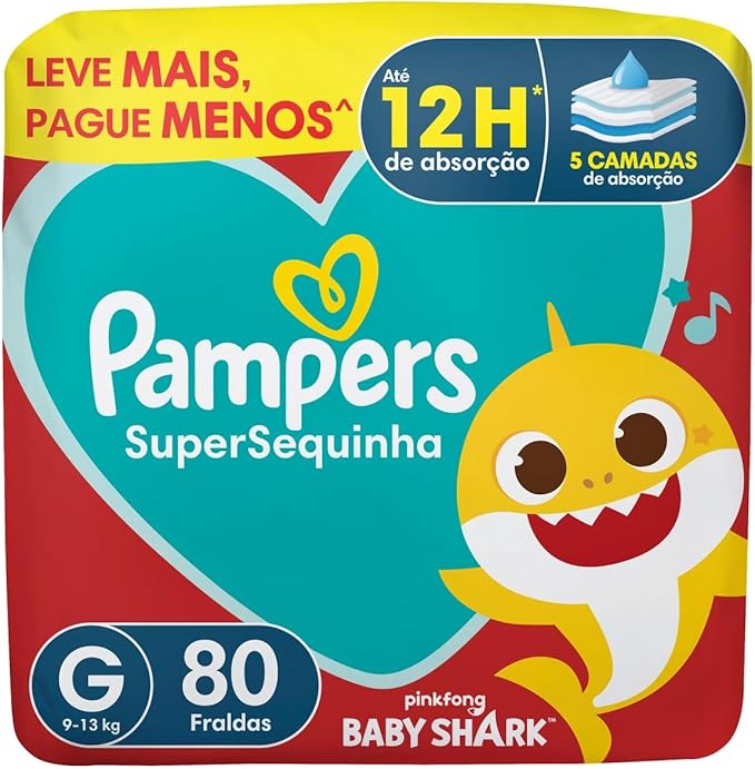 Fralda Pampers Super Sequinha Bag