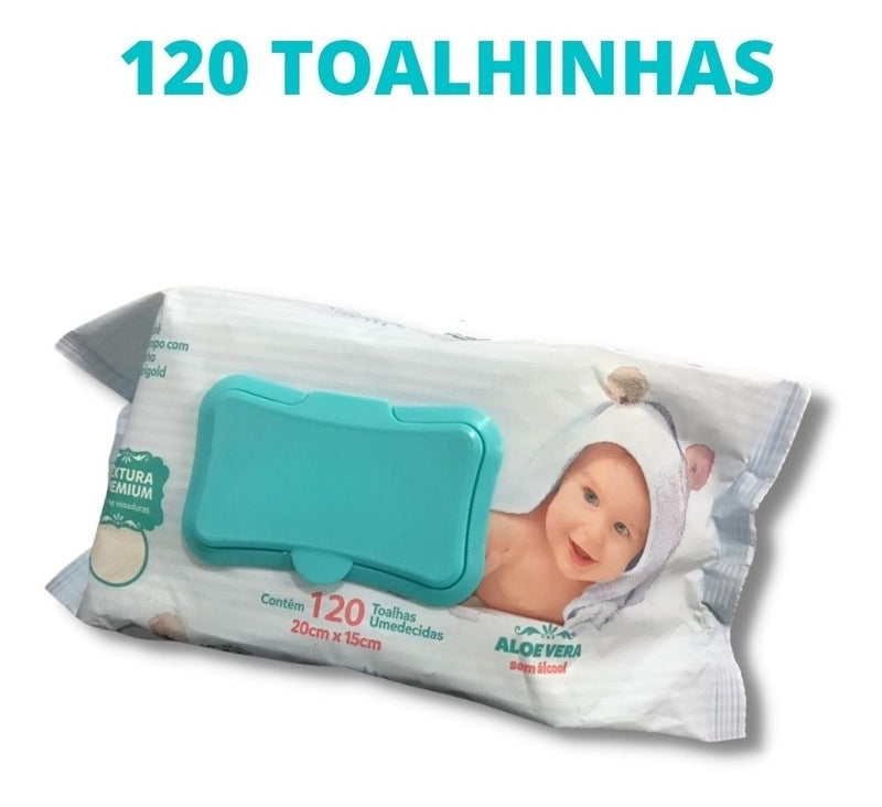 Toalhinhas Lenços Umedecidos Marigold Premium 120 Lencinhos
