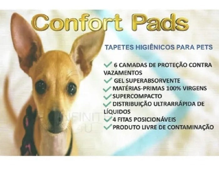 Tapete Higiênico Pet 80x60 Confort Pads 30 Unidades