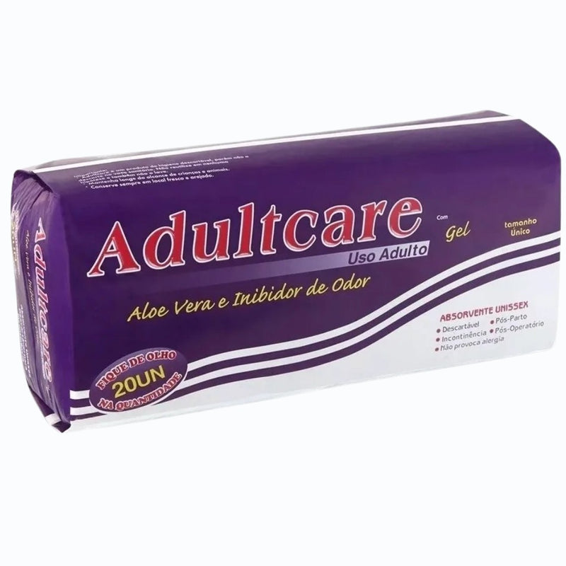 Absorvente Adultcare Unissex Com 20 Absorventes