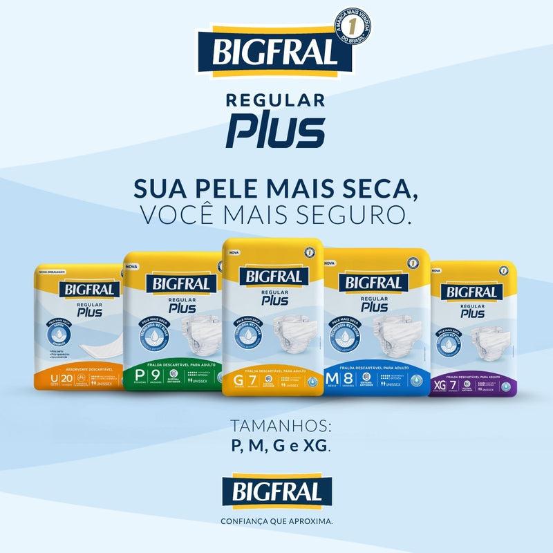 Absorvente Regular Plus 20 Unidades - Bigfral