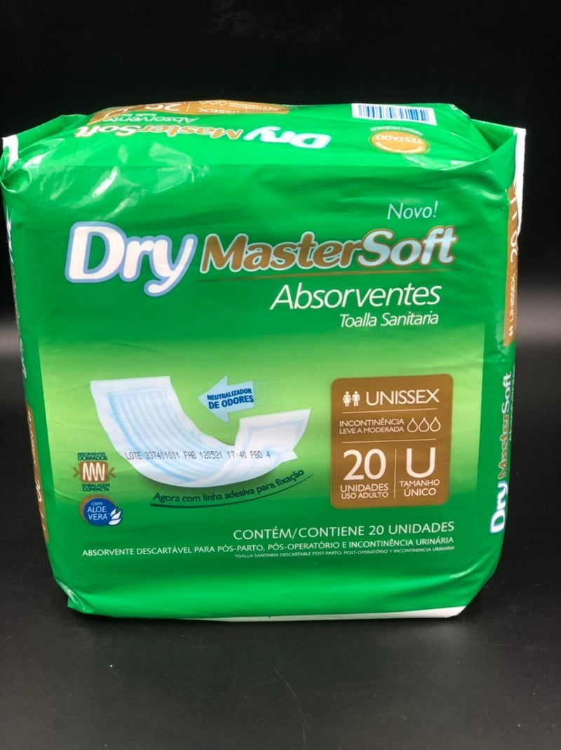 Absorvente Descartável Pós Parto Incontinência Dry C/ 20 Un