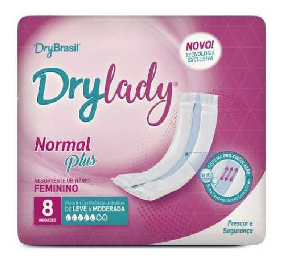 Absorvente Feminino Com 8 Unidades Drylady
