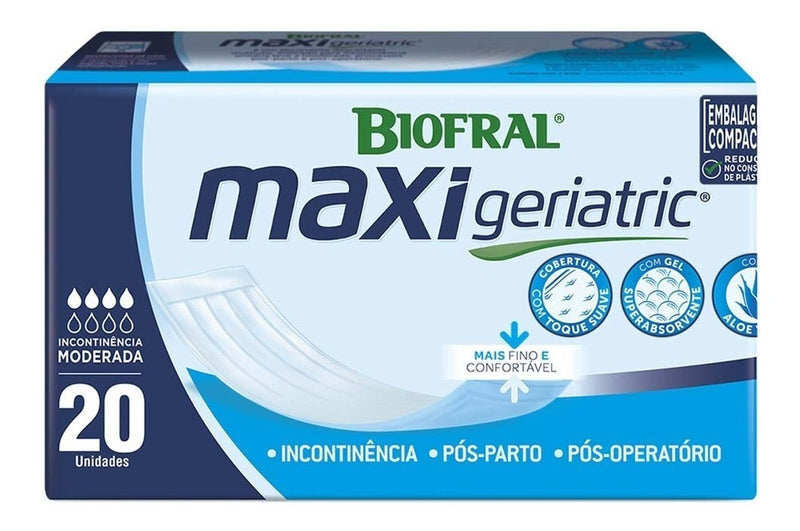 Absorvente Geriatrico Biofral Maxi Absorvente 20 Unidades