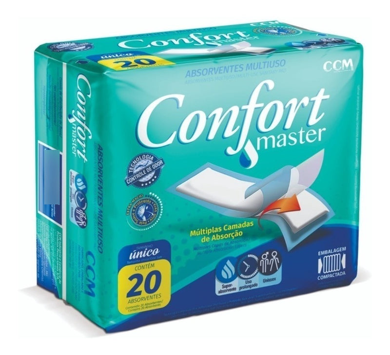Absorvente Geriátrico Confort Master Multiuso C/20un