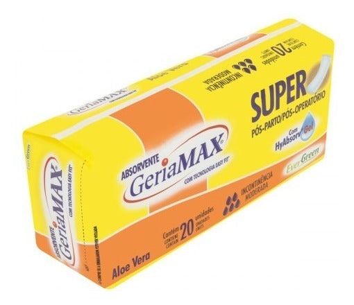 Absorvente Geriátrico Geriamax Tam Único C/ 20 Unidades