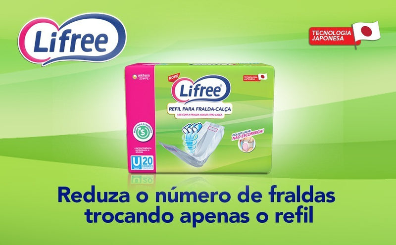 Lifree Absorvente Geriátrico Refil Para Fralda-calça 20 Unidades