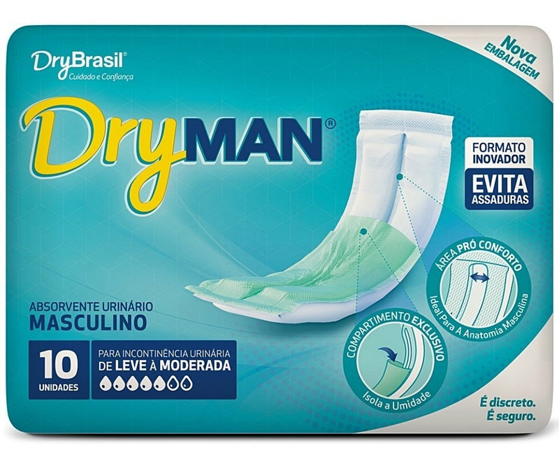 Absorvente Masculino Dryman Dryman - 10 - Unidade - 1