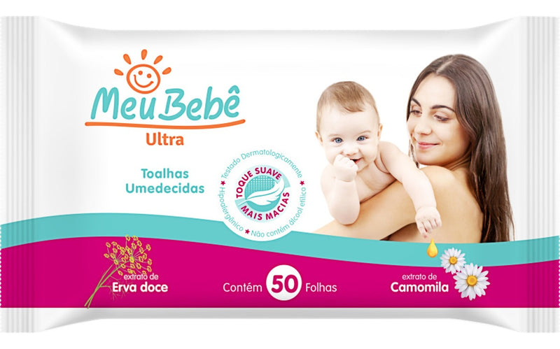 Toalha Umedecida Meu Bebê Ultra 50 UN