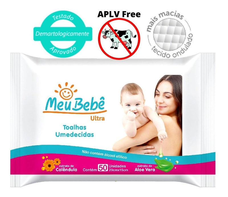 Toalha Umedecida Meu Bebê Ultra 50 UN