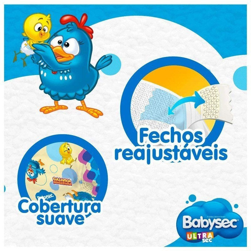 Fralda Babysec Galinha Pintadinha Jumbo