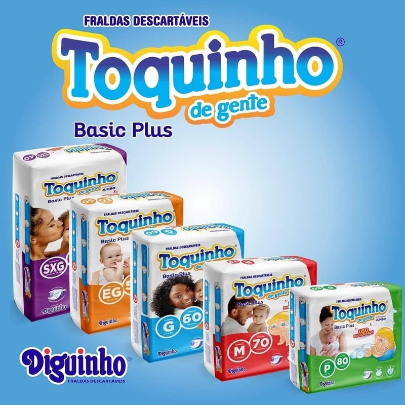 Fralda Toquinho De Gente Basic Plus Jumbo