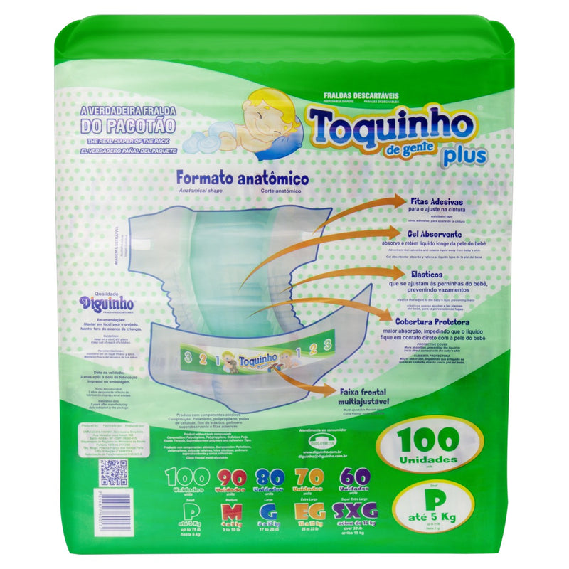 Fralda Toquinho de Gente Plus Hiper