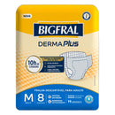 Fralda Geriátrica Descartável Bigfral Derma Plus Jumbo