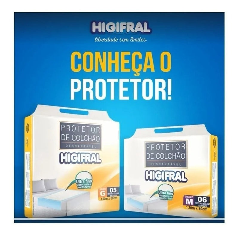 Protetor De Colchão Descartável Higifral G C/ 5 Unidade