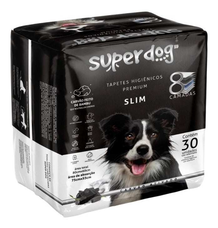 Tapete Higiênico 30 Unidades 80x60cm Super Dog Premium