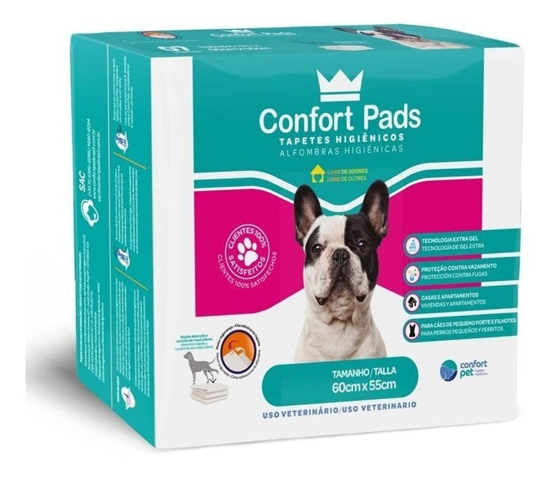 Tapete Higiênico 30 Unidades Tapetinho Banheiro Pet 60x55
