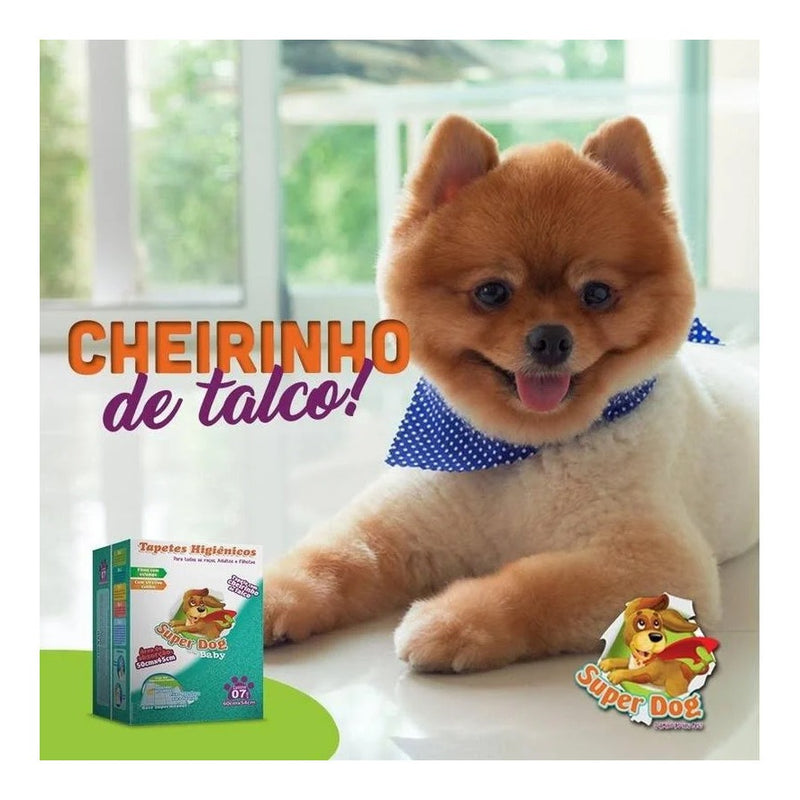 Tapete Higiênico Para Cachorro 80x60cm Super Dog Slim 30un