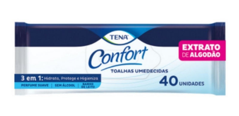 Tena Toalhas Umedecidas Adulto 40 Lenços (antiga Biofral)