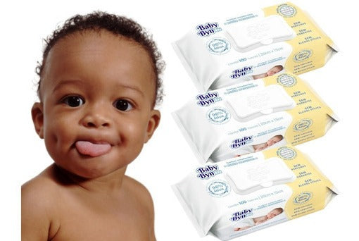 Lenços Umedecidos Baby Byn Rn 100 Toalhinhas Recém Nascido