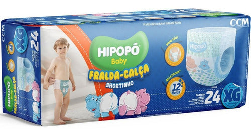 Fralda Descartável Hipopó Baby Pants
