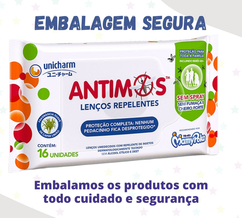 Lenços Repelentes Antimos 16 Unidades