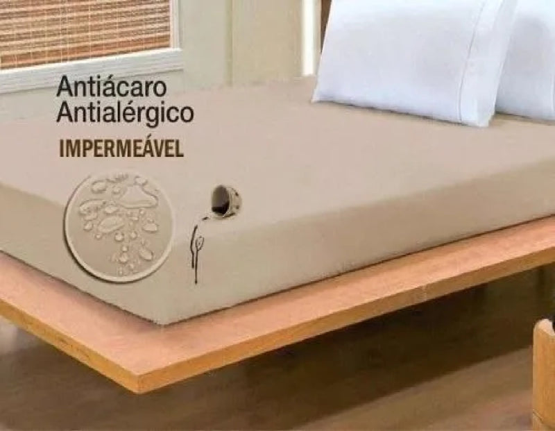 Protetor Colchão Casal Impermeável Silicone Lençol Vinil Pvc