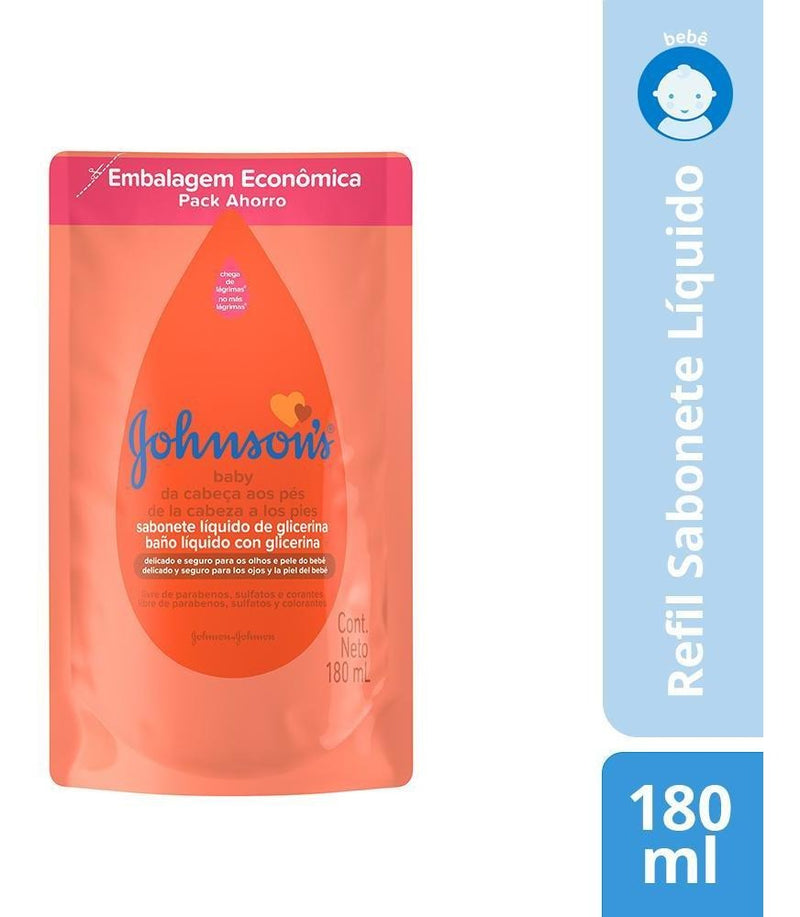 Sabonete Líquido Johnson's Baby Glicerina Sabonete Líquido De Glicerina Em Líquido 180 Ml