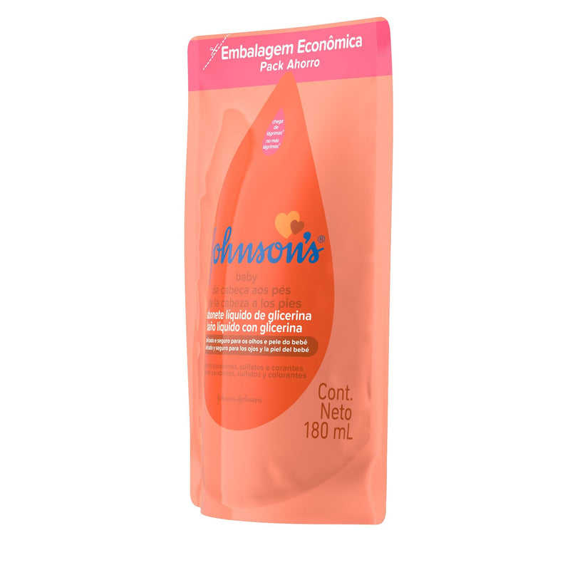 Sabonete Líquido Johnson's Baby Glicerina Sabonete Líquido De Glicerina Em Líquido 180 Ml