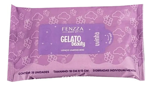 Lenço Umedecido Para Limpeza Facial Gelato Beauty Fenzza