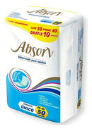 Absorvente Para Adulto Geriátrico Pós Parto Absorv C/ 50un