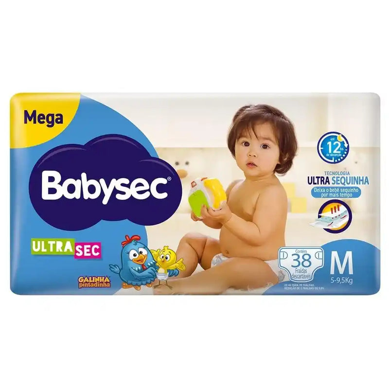 Fralda Babysec Galinha Pintadinha Mega