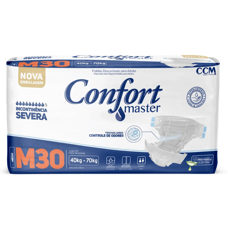 Fralda Geriátrica Descartável Confort Master Economica
