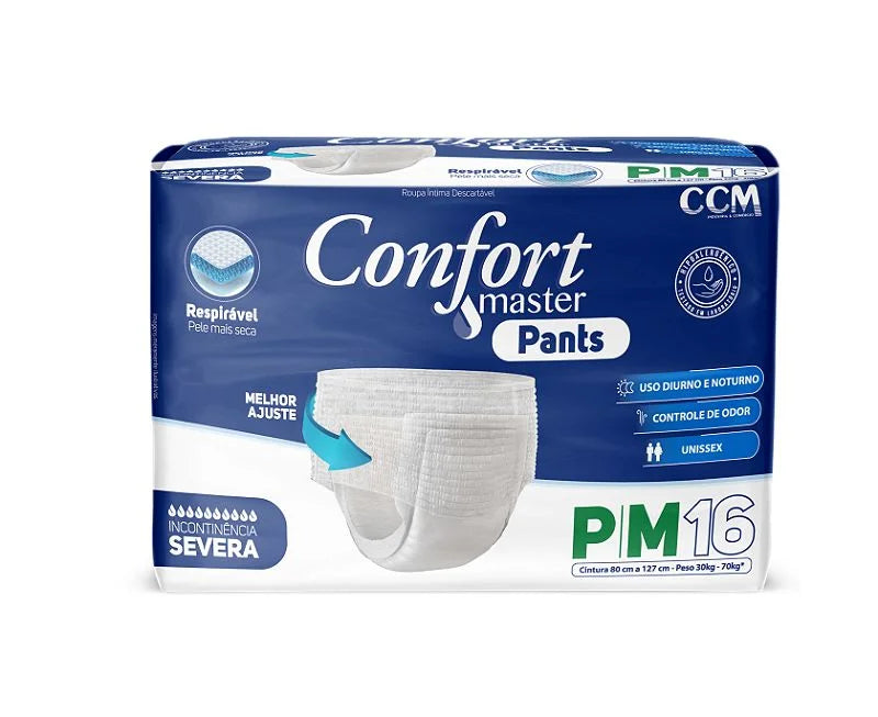 Fraldas Geriátrica Descartável Confort Master Pants