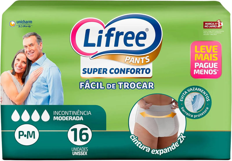 Fralda Calça Geriátrica Descartável Lifree Super Conforto