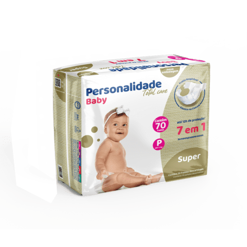 Fralda Descartável Personalidade Baby Total Care Super