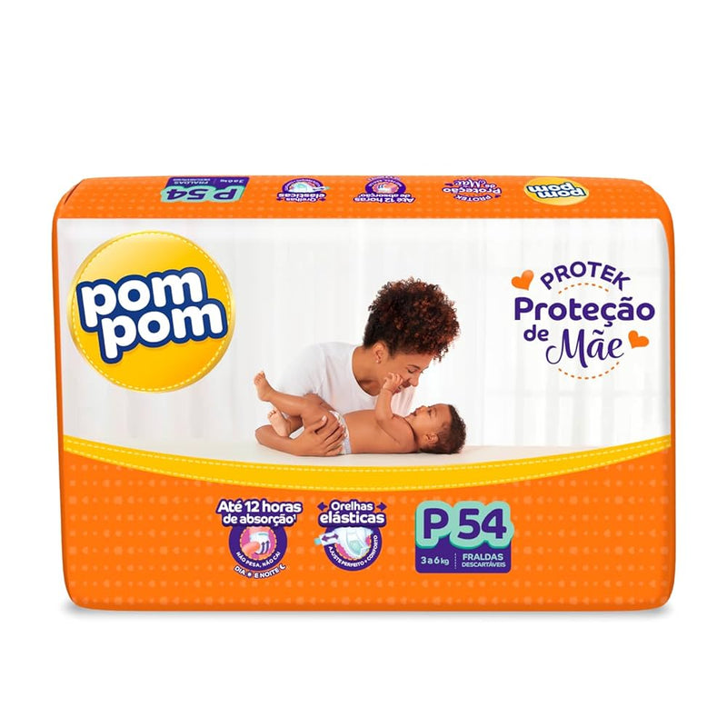 Fralda Descartável Pom Pom Protek Mega