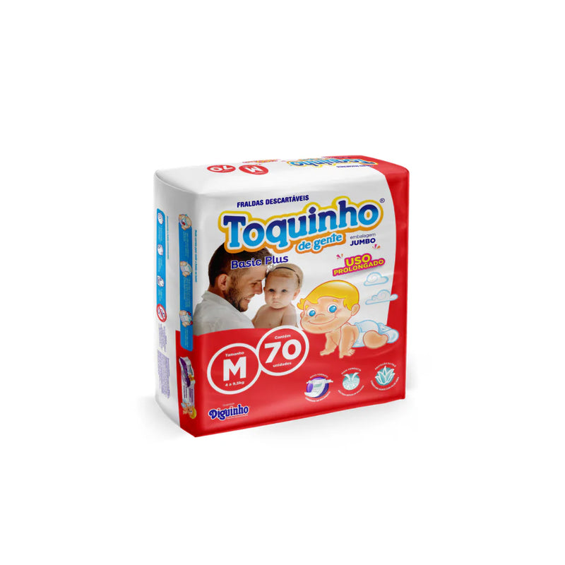 Fralda Toquinho De Gente Basic Plus Jumbo