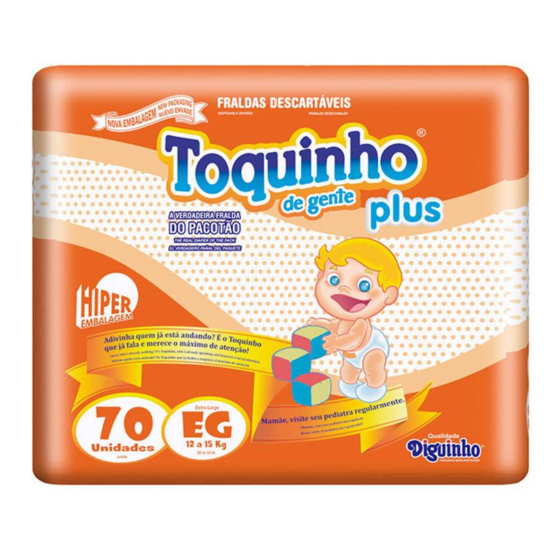 Fralda Toquinho de Gente Plus Hiper