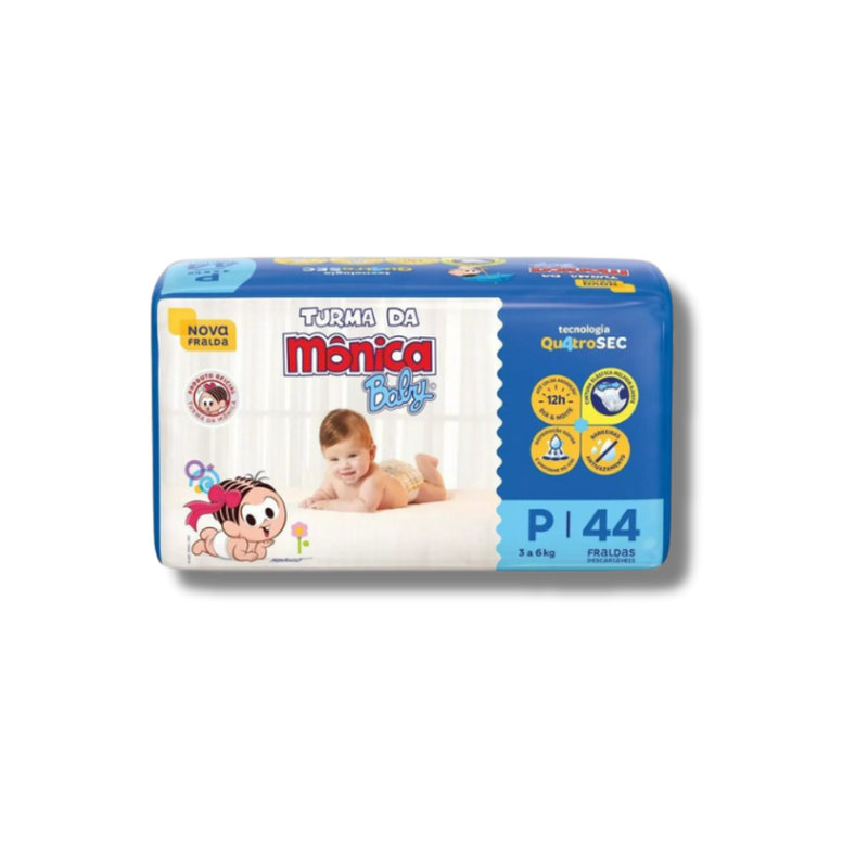 Fralda Descartável Turma da Monica Baby Economica