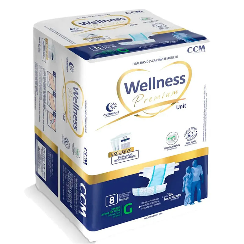 Fralda Geriátrica Descartável Wellness